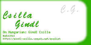 csilla gindl business card